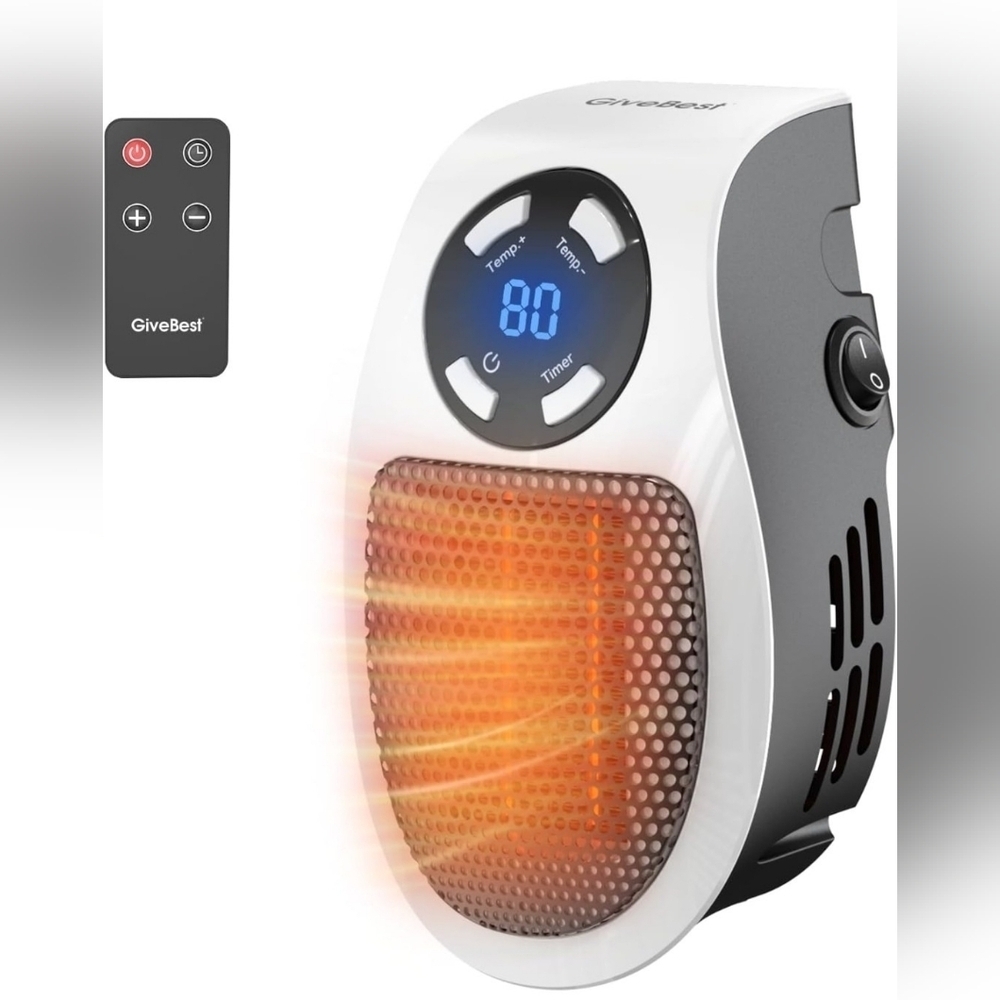 GiveBest Portable Electric Heater with Remote